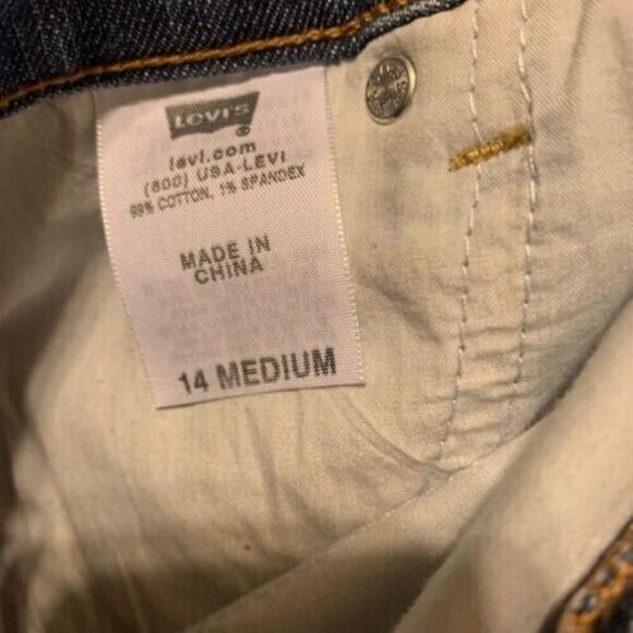 LEVI'S PERFECTLY SLIMMING BOOT CUT 512 SIZE 14 M JEANS - Picture 7 of 7